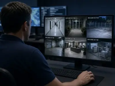 Live video monitoring helping businesses respond to security camera alerts on commercial properties
