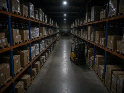 Warehouse video monitoring of inventory aisles for remote security camera monitoring