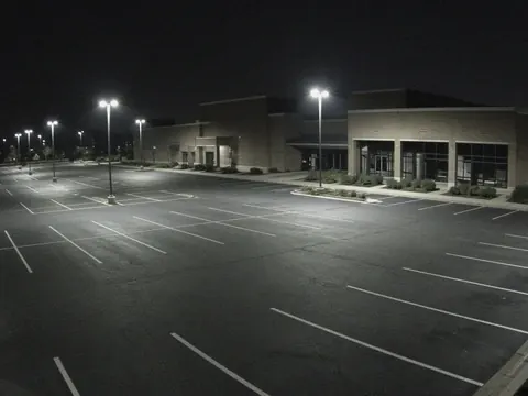 Live video monitoring of a California commercial property parking area for remote security camera monitoring