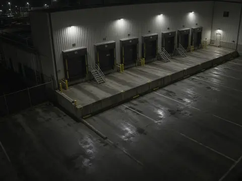 Live video monitoring of a Nashville warehouse shipping dock for remote security camera monitoring