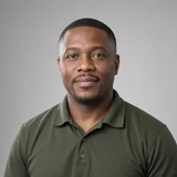 Portrait of James T., warehouse operations