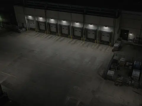 AI video monitoring of a commercial loading dock for live video monitoring