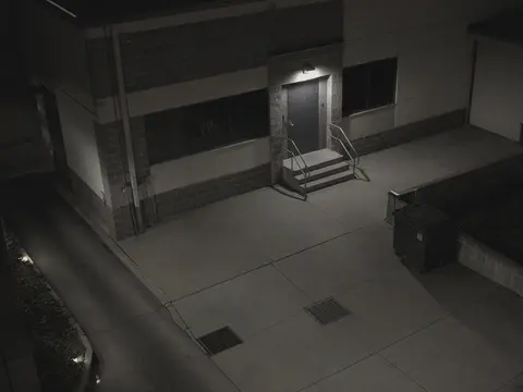 Commercial security camera monitoring of a business loading dock for remote video monitoring and live security camera monitoring