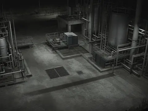Live security camera monitoring of industrial equipment staging for remote video monitoring