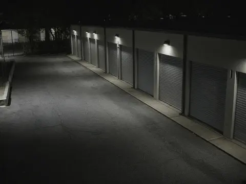 Remote CCTV monitoring live view of a commercial warehouse for remote video monitoring