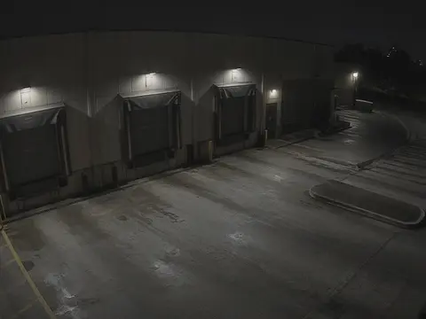 Live video monitoring of a commercial loading dock for virtual security guard remote security camera monitoring